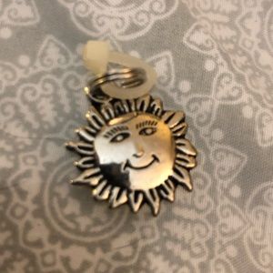 GANZ silver toned charm- sun
